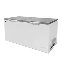 UNNICOOL Vrieskist | Wit/RVS | 610L | -18°C/-25°C | Statisch | Kanteldeksels | 1805x720x830(h)mm