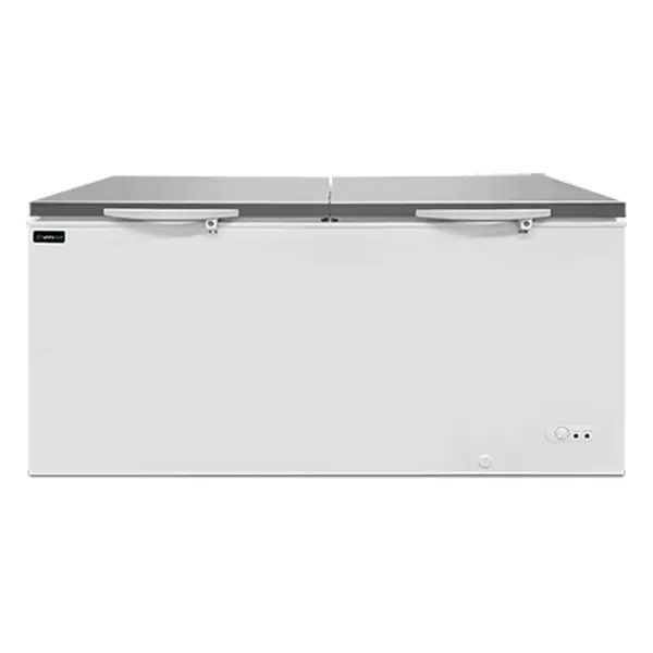 Vrieskist | Wit/RVS | 610L | -18°C/-25°C | Statisch | Kanteldeksels | 1805x720x830(h)mm