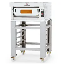 Italforni Pizzaoven | TEKNO | Elektrisch | 1 Bakkamer | 0°C/450°C | 400V | Incl. Afzuigkap + Rijskast/Onderstel