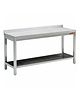 Diamond Werktafel | RVS | Bodemschap | Diepte 600 | Hoogte 880/1000 | Breedte 600-2400 | Achteropstand | Gelaste Constructie 