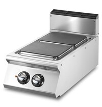 Virtus Kookplaat + Onderstel | SHOWROOMMODEL | Elektrisch | 5.2kW | 2 Platen | Gesloten Onderkast | 400x730x850(h)mm 
