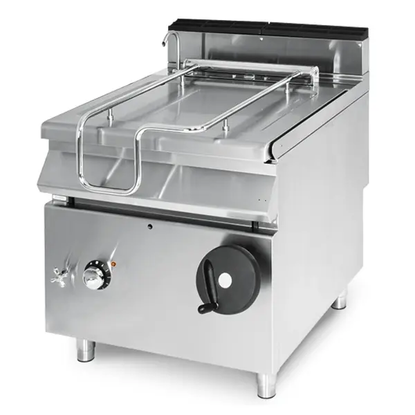 Braadpan | Elektrisch | RVS | 60L | 10kW (400V) | Handmatig kantelsysteem | 800x730x870(h)mm