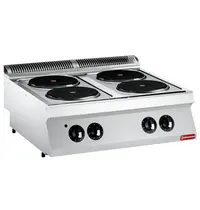 Diamond Fornuis | MAXIMA 700+ | Elektrisch | 4 Kookpunten (Ø230) | 10.4kW (400V) | 800x700x274/332(h)mm