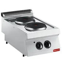 Diamond Fornuis | MAXIMA 700+ | Elektrisch | 2 Kookpunten (Ø230) | 5.2kW (400V) | 400x700x274/332(h)mm 