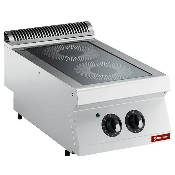 Glaskeramisch Fornuis | MAXIMA 700+ | 2 Kookpunten | 4.4kW (400V) | 400x700x275/332(h)mm