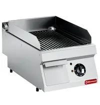 Diamond Bak-/Grillplaat | MAXIMA 700+ | Elektrisch | Gegroefd Oppervlak 330x540 (Staal) | 120°C/280°C | 4.5kW (400V) | 400x700x275/355(h)mm