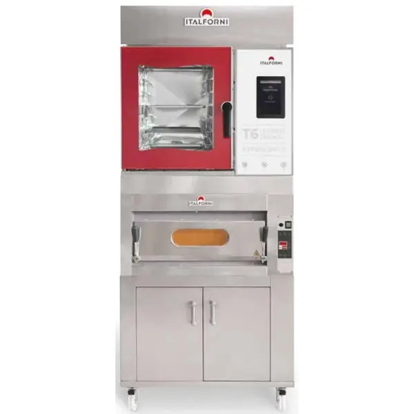 Modulaire Bakkerij Oven | TOTEM | 10 Niveaus (EN/GN) + 1 Niveau (EN600x400) | Elektrisch | ≤270/450°C | 20.1kW (400V) | Bevochtiging (Automatisch) | Zelfreiniging | Touchscreen
