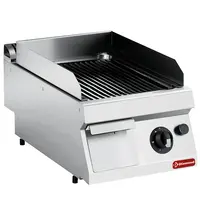 Diamond Bak-/Grillplaat | MAXIMA 700+ | Gas | Gegroefd Oppervlak 330x540 (Staal) | 100°C/280°C | 7kW | Piëzo Ontsteking | 400x700x275/355(h)mm