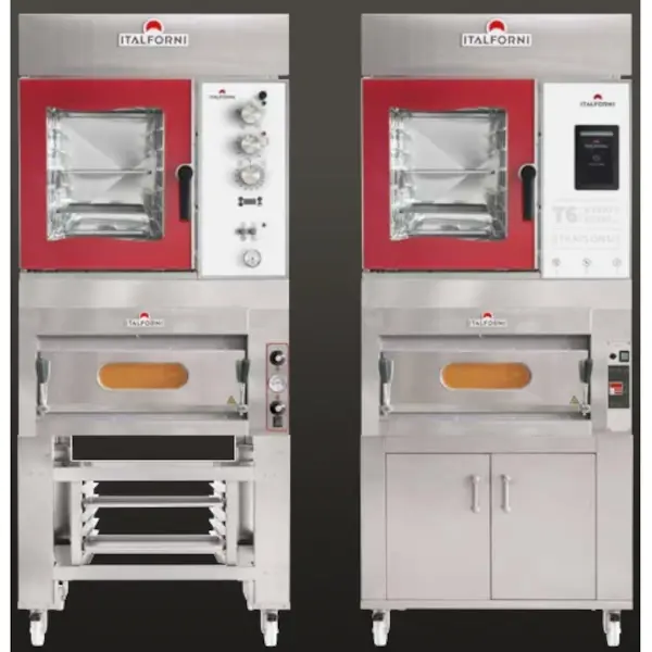 Modulaire Bakkerij Oven | TOTEM | 6 Niveaus (EN/GN) + 1 Niveau (EN600x400) | Elektrisch | ≤270/450°C | 12.1kW (400V) | Bevochtiging (Automatisch) | Zelfreiniging | Touchscreen