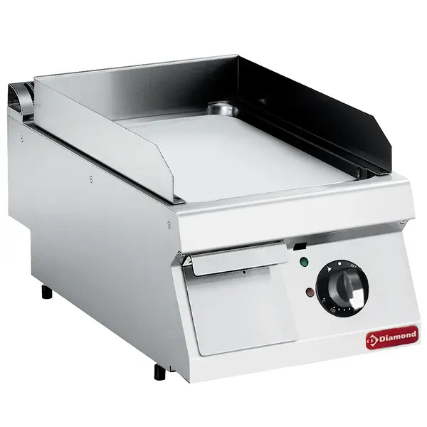 Bak-/Grillplaat | MAXIMA 700+ | Elektrisch | Glad Oppervlak 330x540 (Verchroomd) | 110°C/300°C | 4.5kW (400V) | 400x700x275/355(h)mm