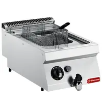 Diamond Friteuse | MAXIMA 700+ | Gas | 7L | 120°C/190°C | 7kW | Piëzo Ontsteking | Aftapkraan | 400x700x275/333(h)mm 