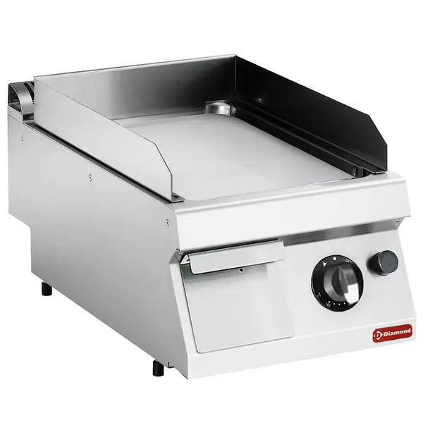 Bak-/Grillplaat | MAXIMA 700+ | Gas | Glad Oppervlak 330x540 (Verchroomd) | 130°C/300°C | 7kW | Piëzo Ontsteking | 400x700x275/355(h)mm