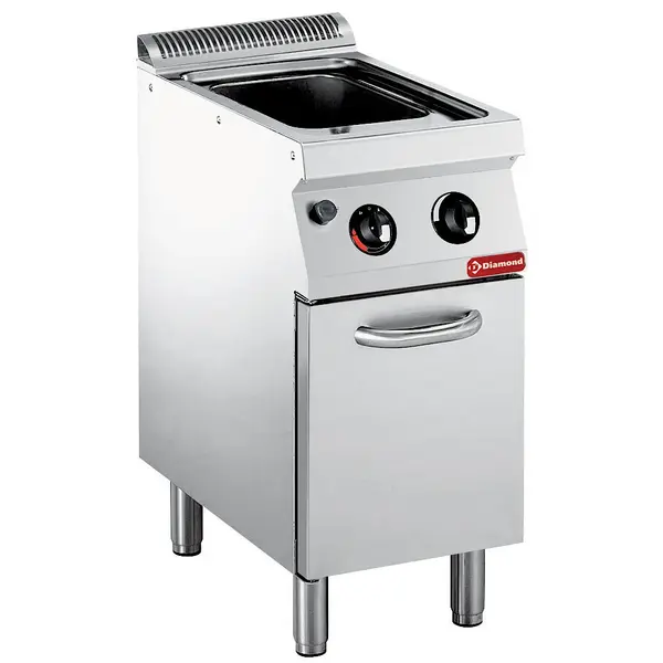 Pastakoker | MAXIMA 700+ | Gas | 24.5L | 11.5kW | Piëzo Ontsteking | Vulkraan + Aftapkraan | 400x700x851/907(h)mm