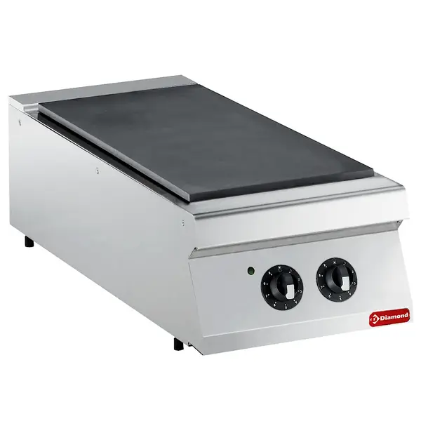 Doorkookplaat | MAXIMA 700+ | Elektrisch | 2 Zones | 80°C/400°C | 5kW (400V) | 400x700x275/332(h)mm