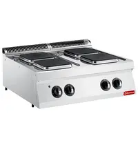 Diamond Fornuis | MAXIMA 700+ | Elektrisch | 4 Kookpunten (Ø230) | 10.4kW (400V) | 800x700x274/332(h)mm