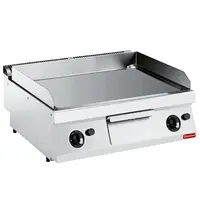 Diamond Bak-/Grillplaat | MAXIMA 700+ | Gas | Glad Oppervlak 730x540 (Staal) | 100°C/280°C | 14kW | Piëzo Ontsteking | 800x700x275/355(h)mm