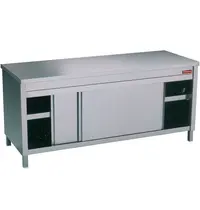 Diamond Werkbank | RVS | Schuifdeuren | Diepte 700 | Hoogte 880/900 | Breedte 1000-2000