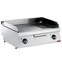 Diamond Bak-/Grillplaat | MAXIMA 700+ | Elektrisch | Glad/Gegroefd Oppervlak 730x540 (Staal) | 120°C/280°C | 9kW (230V-3F) | 800x700x275/355(h)mm