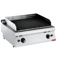 Diamond Lavasteengrill | MAXIMA 700+ | Gas | Oppervlak 730x540 (Gietijzer) | 14kW | Piëzo Ontsteking | 800x700x275/396(h)mm