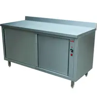 Diamond Warmhoudkast | RVS | 30°C/65°C | Geventileerd | Schuifdeuren | 1.5kW/230V | Achteropstand | 1000x600x880/1000(h)mm