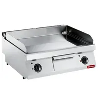 Diamond Bak-/Grillplaat | MAXIMA 700+ | Elektrisch | Glad Oppervlak 730x540 (Verchroomd) | 110°C/300°C | 9kW (230V-3F) | 800x700x275/355(h)mm