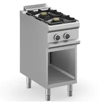 MBM Italy Fornuis | MAGISTRA PLUS 700 | Gas | 2 Branders (2x 5.5kW) | Waakvlam | Open Onderkast | 400x714x850(h)mm 