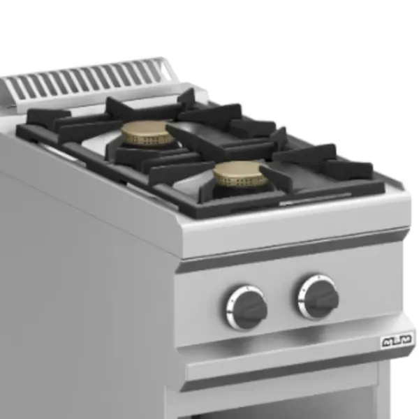 Fornuis | MAGISTRA PLUS 700 | Gas | 2 Branders (2x 7kW) | Waakvlam | Open Onderkast | 400x714x850(h)mm