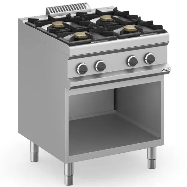 Fornuis | MAGISTRA PLUS 700 | Gas | 4 Branders (4x 5.5kW) | Waakvlam | Open Onderkast | 700x714x850(h)mm