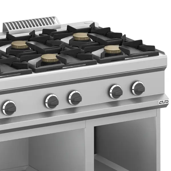 Fornuis | MAGISTRA PLUS 700 | Gas | 6 Branders (6x 5.5kW) | Waakvlam | Open Onderkast | 1100x714x850(h)mm