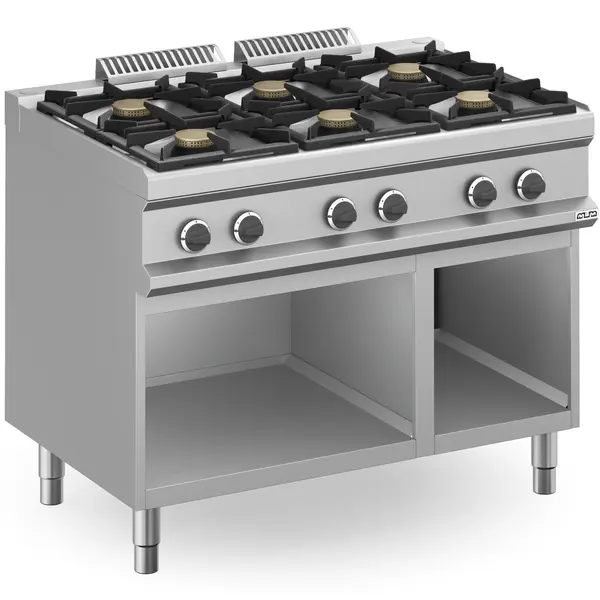 Fornuis | MAGISTRA PLUS 700 | Gas | 6 Branders (6x 7kW) | Waakvlam | Open Onderkast | 1100x714x850(h)mm