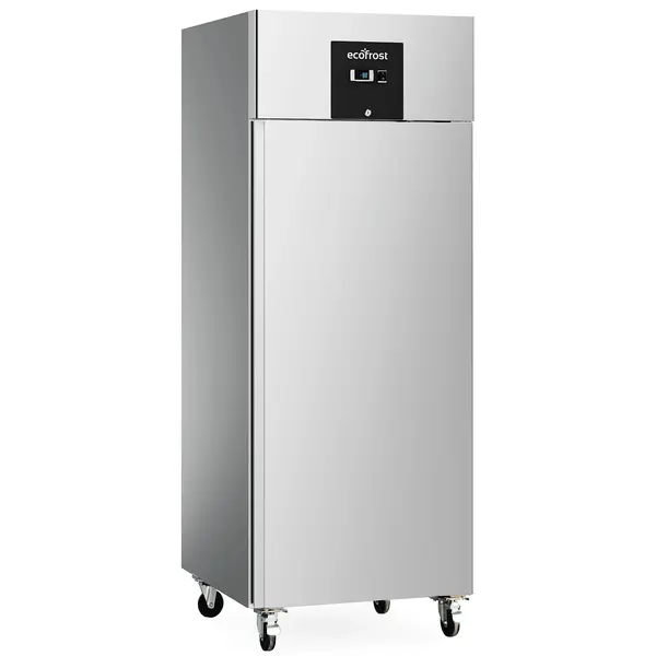 Koelkast | 600L (2/1 GN) | RVS | +2°C/+8°C | Statisch + Ventilator | Wielen (Geremd) | 680x810x2010(h)mm