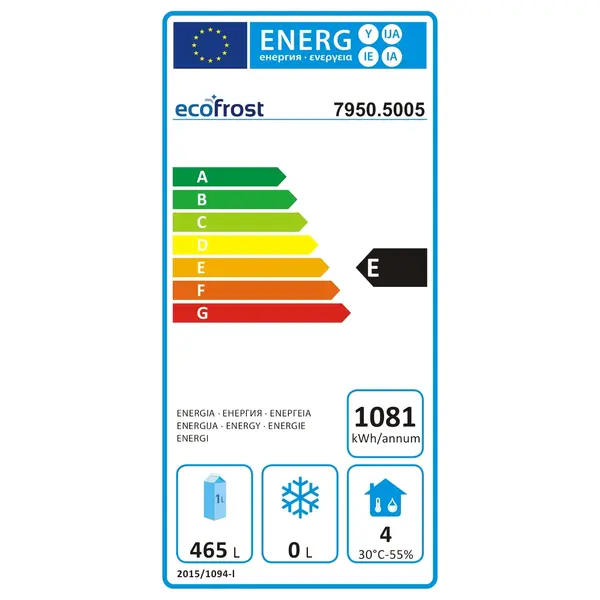 Koelkast | 650L (2/1 GN) | RVS | -2°C/+8°C | Geforceerd | Wielen (Geremd) | 740x830x2010(h)mm