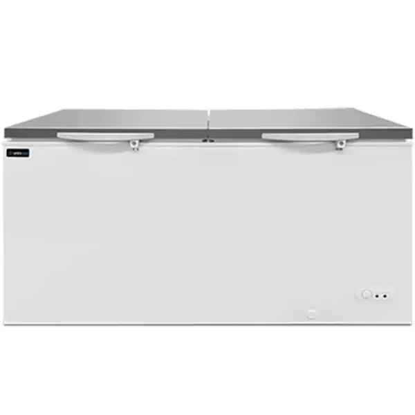 Vrieskist | Wit/RVS | 558L | -18°C/-25°C | Statisch | Kanteldeksel | 1535x720x830(h)mm