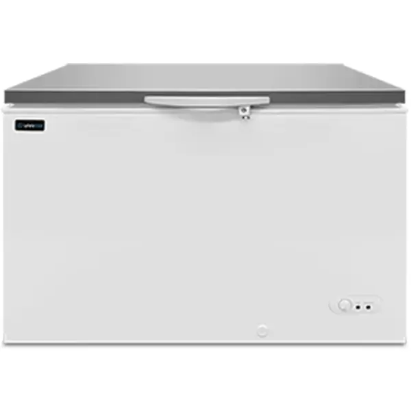 Vrieskist | Wit/RVS | 395L | -18°C/-25°C | Statisch | Kanteldeksel | 1275x720x830(h)mm