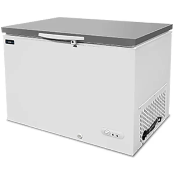 Vrieskist | Wit/RVS | 395L | -18°C/-25°C | Statisch | Kanteldeksel | 1275x720x830(h)mm