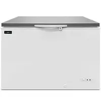 UNNICOOL Vrieskist | Wit/RVS | 358L | -18°C/-25°C | Statisch | Kanteldeksel | 1035x720x830(h)mm