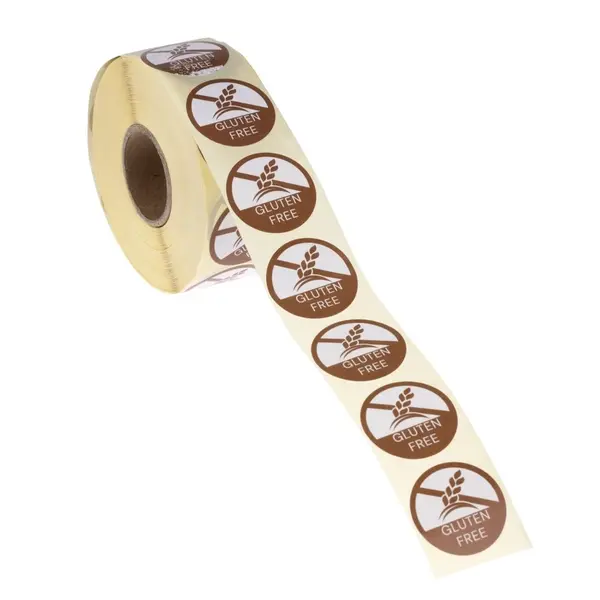 Voedseletiketten | "GLUTEN FREE" | Ø29mm | 1000 Stuks