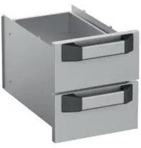 MBM Italy Ladenset | MAGISTRA PLUS 700/900 | RVS | Losse Onderstellen (400mm) | 2 Laden (1/1 GN) 