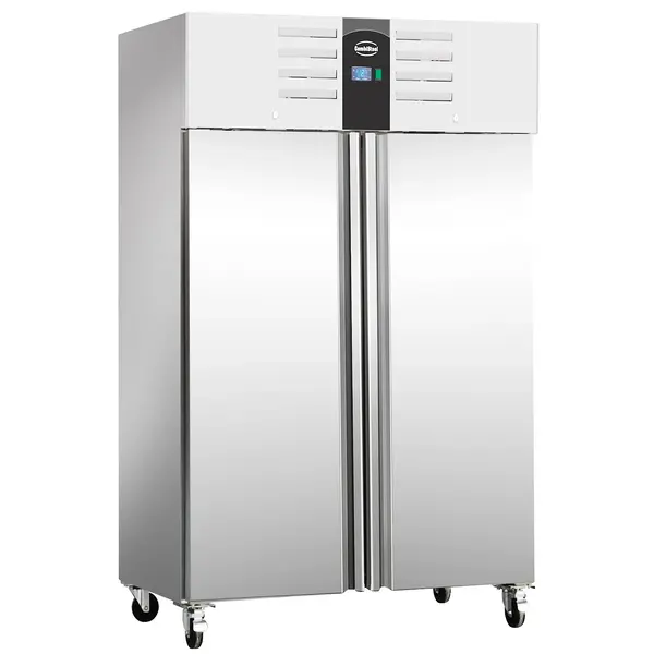 Koelkast | STANDARD LINE | 1200L (2/1 GN) | RVS | +2°C/+8°C | Statisch + Ventilator | Wielen (Geremd) | 1340x810x2010(h)mm