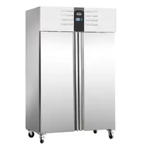 CombiSteel Vrieskast | STANDARD LINE | 1200L (2/1 GN) | RVS | -10°C/-20°C | Statisch + Ventilator | Wielen (Geremd) | 1340x810x2010(h)mm