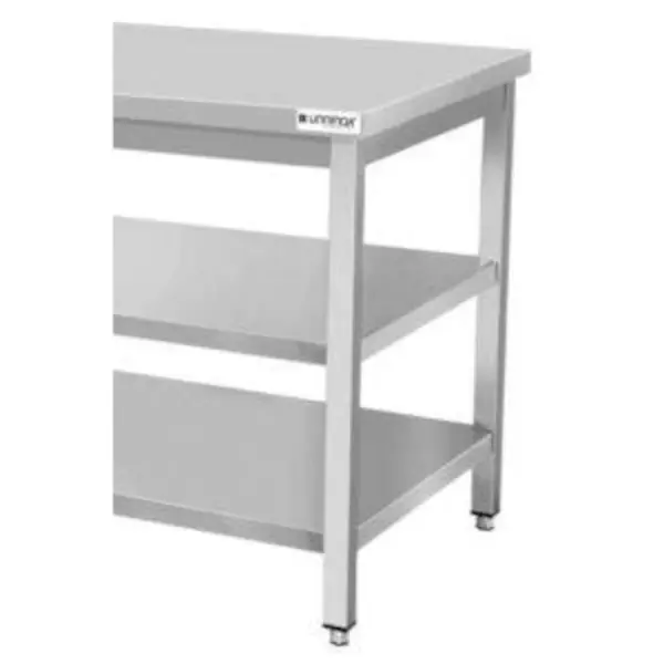 Werktafel | ECO | RVS | Dubbel Bodemschap | Diepte 700 | Hoogte 850/950 | Breedte 600-2000 | Zelfmontage