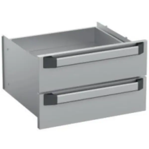 Ladenset | MAGISTRA PLUS 700 | RVS | Losse Onderstellen (700mm) | 2 Laden (2/1 GN)