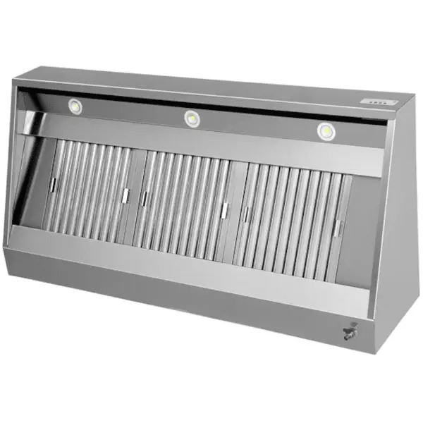 Afzuigkap | Schuin Model | Incl. Motor | 1800m³/u | Regelaar + Verlichting | 1600x950x520(h)mm