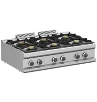 MBM Fornuis | MAGISTRA PLUS 700 | Gas | 6 Branders (6x 7kW) | Waakvlam | 1100x714x250(h)mm