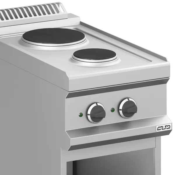 Fornuis | MAGISTRA PLUS 700 | Elektrisch | 2 Kookpunten (Ø145/200) | 4.1kW (400V) | Open Onderkast | 400x714x850(h)mm