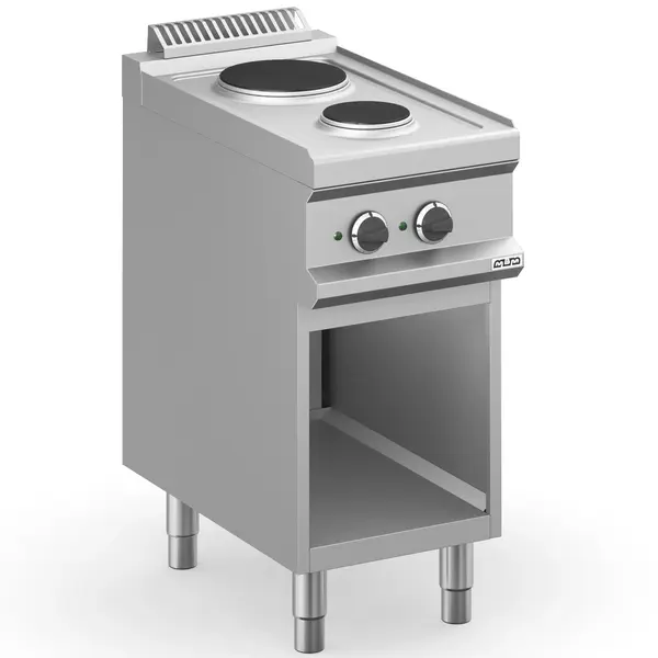 Fornuis | MAGISTRA PLUS 700 | Elektrisch | 2 Kookpunten (Ø145/200) | 4.1kW (400V) | Open Onderkast | 400x714x850(h)mm