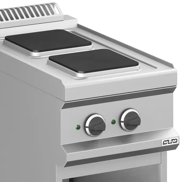 Fornuis | MAGISTRA PLUS 700 | Elektrisch | 2 Kookpunten (220x220) | 5.2kW (400V) | Open Onderkast | 400x714x850(h)mm