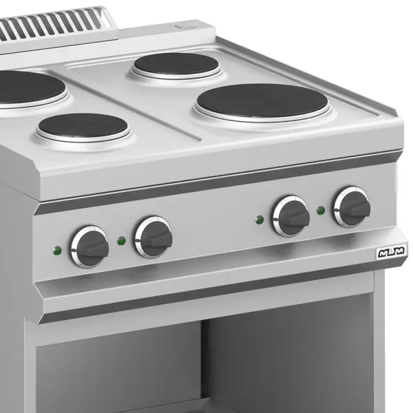 Fornuis | MAGISTRA PLUS 700 | Elektrisch | 4 Kookpunten (Ø145/200) | 8.2kW (400V) | Open Onderkast | 700x714x850(h)mm