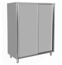 UNNINOX Servieskast | RVS | Schuifdeuren | Diepte 700 | Hoogte 1800 | Breedte 1000-1600