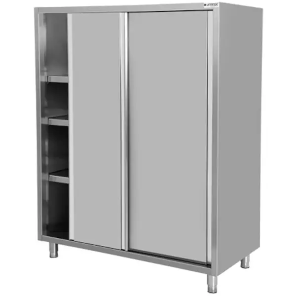 Servieskast | RVS | Schuifdeuren | Diepte 700 | Hoogte 1800 | Breedte 1000-1600